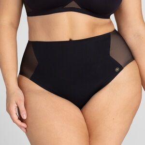 NWT Honeylove Sz 3X Womens Black Shapewear Crossover Brief Underwear New